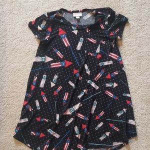 Lularoe girls Scarlett Americana dress